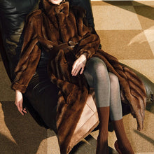 Load image into Gallery viewer, Olivia Long Faux Mink Fur Coat