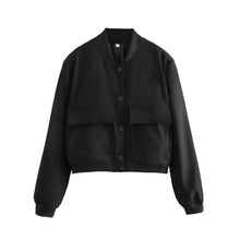 Load image into Gallery viewer, Bomber Jacket With Pockets