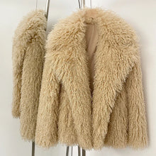 Load image into Gallery viewer, Ava Fluffy Faux Fur Coat