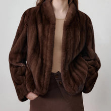 Load image into Gallery viewer, Tifany Faux Mink Fur Coat