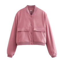 Load image into Gallery viewer, Bomber Jacket With Pockets