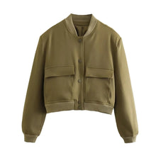 Load image into Gallery viewer, Bomber Jacket With Pockets