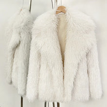 Load image into Gallery viewer, Ava Fluffy Faux Fur Coat