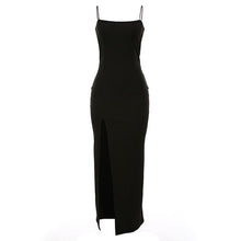 Load image into Gallery viewer, Bodycon Thigh Split Midi Dress
