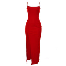 Load image into Gallery viewer, Bodycon Thigh Split Midi Dress
