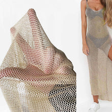 Load image into Gallery viewer, Mesh Cover Up Knitted Beach Dress
