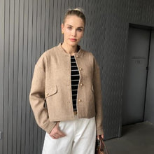 Load image into Gallery viewer, Wool Cropped Jacket
