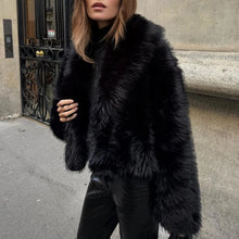 Load image into Gallery viewer, Tia Faux Fox Fur Coat
