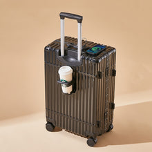 Load image into Gallery viewer, Aluminum Frame Large Capacity Built-in Usb Suitcase
