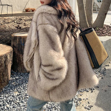 Load image into Gallery viewer, Faux Fur Oversized Coat
