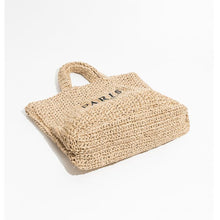 Load image into Gallery viewer, Large Straw Tote Bag
