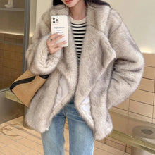 Load image into Gallery viewer, Faux Fur Oversized Coat
