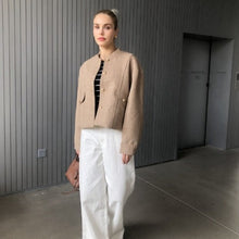 Load image into Gallery viewer, Wool Cropped Jacket

