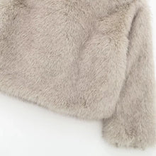 Load image into Gallery viewer, Vintage Look Faux Fur Oversized Coat
