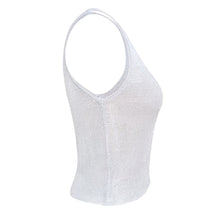 Load image into Gallery viewer, Metallic Sleeveless Slim Fit Tank Top

