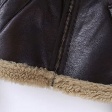 Load image into Gallery viewer, Faux Shearling Cropped Jacket
