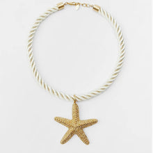 Load image into Gallery viewer, Seashell Necklace &amp; Star Earrings
