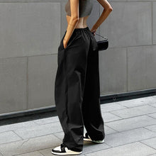 Load image into Gallery viewer, Loose Fit Drawstring Low Waist Cargo Pants
