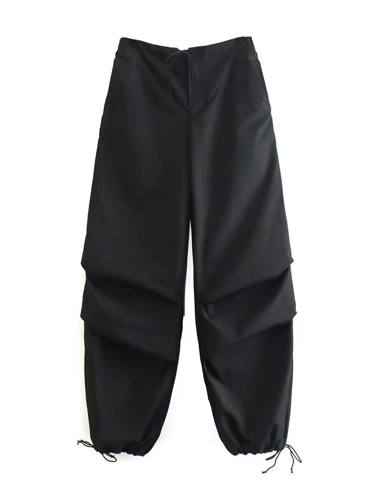 High Waist Drawstring Pants