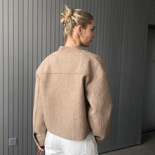 Load image into Gallery viewer, Wool Cropped Jacket
