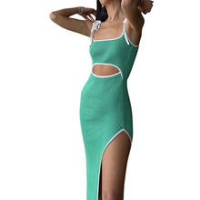 Load image into Gallery viewer, Contrast Binding Cut-out Bodycon Dress
