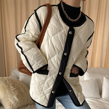 Load image into Gallery viewer, Contrast Trim Quilted Jacket
