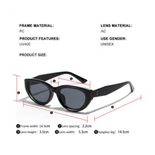 Load image into Gallery viewer, Retro Look Cat Eye Sunglasses UV400
