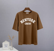 Load image into Gallery viewer, New York Print Oversized T-shirt
