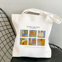 Load image into Gallery viewer, Graphic Canvas Shopper Bag
