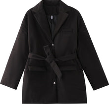 Load image into Gallery viewer, Cotton-padded Belted Jacket
