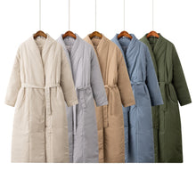 Load image into Gallery viewer, Belted Maxi Duvet Coat
