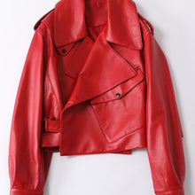 Load image into Gallery viewer, Oversized Pu Leather Jacket
