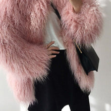 Load image into Gallery viewer, Faux fur coat
