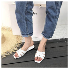 Load image into Gallery viewer, Woven Flat Mule Sandals
