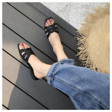 Load image into Gallery viewer, Woven Flat Mule Sandals
