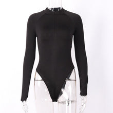 Load image into Gallery viewer, Zip Up Long Sleeve Turtleneck Bodysuit
