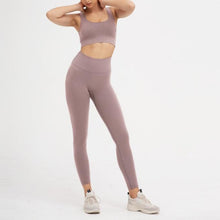 Load image into Gallery viewer, 2 Piece High Waist Seamless Yoga Set

