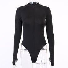 Load image into Gallery viewer, Zip Up Long Sleeve Turtleneck Bodysuit

