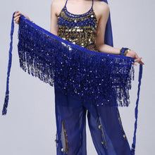 Load image into Gallery viewer, Glitter Sequins Tassel Tie Waist Wrap Mini Skirt
