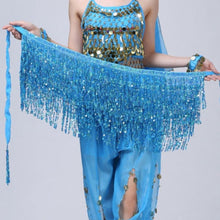 Load image into Gallery viewer, Glitter Sequins Tassel Tie Waist Wrap Mini Skirt
