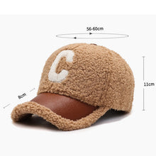 Load image into Gallery viewer, Letter Embroidered Winter Baseball Cap

