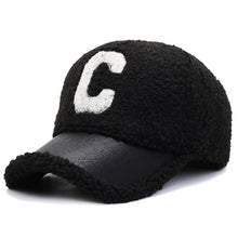 Load image into Gallery viewer, Letter Embroidered Winter Baseball Cap
